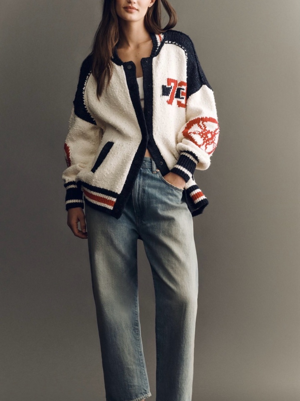 Anthropologie Pilcro Cotton Blend Motorcycle Cardigan Sweater, Various NWT - Picture 5 of 5